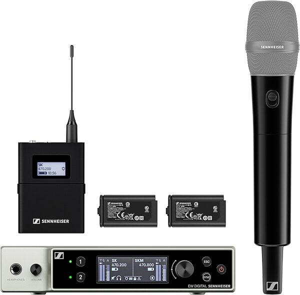 Sennheiser EW-DX SK / SKM-S Wireless Microphone Base Set, Band R1-9, Action Position Back