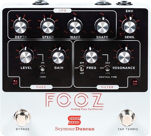Seymour Duncan FOOZ Analog Fuzz Synthesizer Pedal, Action Position Back