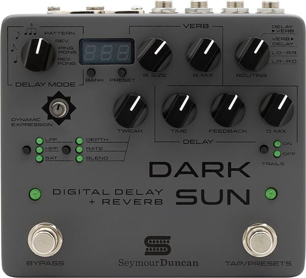 Seymour Duncan Dark Sun Digital Delay and Reverb Pedal, Action Position Back