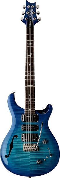 PRS Paul Reed Smith SE Special Semi-Hollowbody Electric Guitar, Lake Blue, Action Position Back