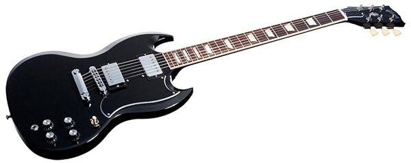 Gibson 2013 SG Standard Electric Guitar (with Case), Ebony Closeup