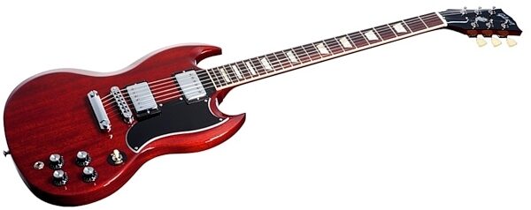 Gibson 2013 SG Standard Electric Guitar (with Case), Heritage Cherry Closeup