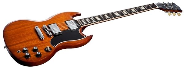 Gibson 2013 SG Standard Electric Guitar (with Case), Natural Burst Closeup