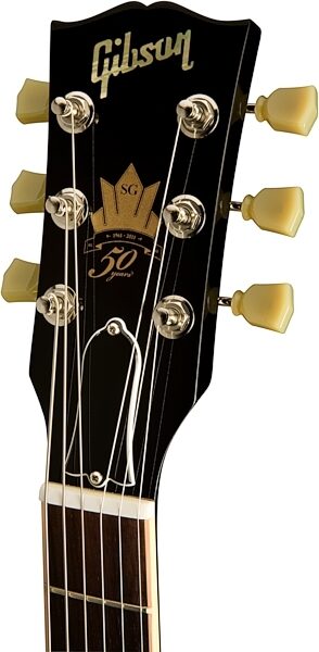 Gibson 50th Anniversary SG Standard 24 Electric Guitar with Case, Headstock