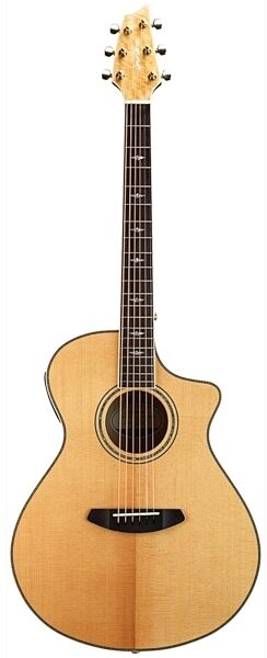 Breedlove Stage Exotic Concert CE Spruce Top Myrtle Back and Sides Acoustic-Electric Guitar (with Gig Bag), Main