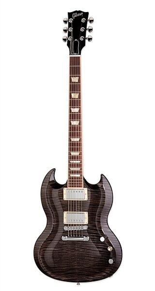 Gibson SG Diablo Premium Plus Electric Guitar (with Case), Transparent Black