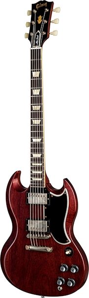 Gibson Custom 61 SG Standard VOS Electric Guitar (with Case), Cherry, with Nickel Hardware, Action Position Front