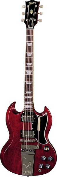 Gibson Custom Shop Historic SG Standard Vintage Original Spec Electric Guitar (with Case), Faded Cherry With Maestro Tailpiece