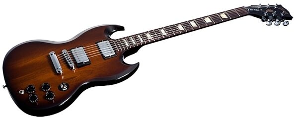 Gibson SG '60s Tribute Electric Guitar, Vintage Sunburst Closeup