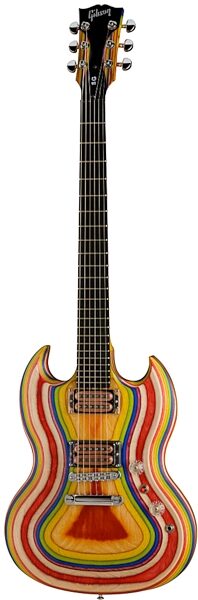 Gibson SG Zoot Suit Limited Edition Electric Guitar (with Gig Bag), Rainbow