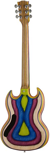 Gibson SG Zoot Suit Limited Edition Electric Guitar (with Gig Bag), Rainbow - Back