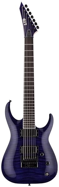 ESP LTD Brian Head Welch SH-7 Electric Guitar, 7-String (with Case), See-Thru Purple, Open Box (Very Good), Main