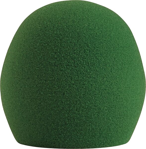 Shure A58WS Foam Windscreen, Green, Action Position Back