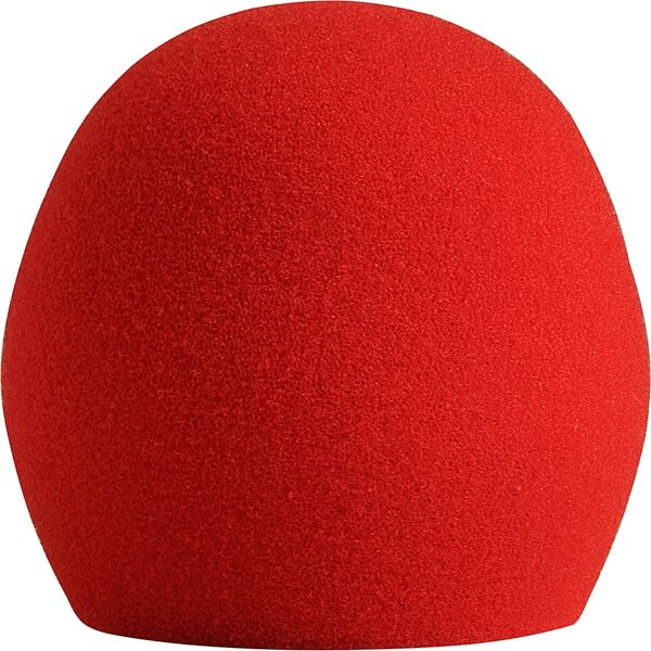 Shure A58WS Foam Windscreen, Red, Action Position Back