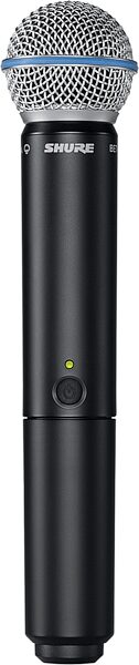 Shure BLX2/B58 Handheld Wireless Beta 58A Microphone Transmitter, Band J11 (596-616 MHz), Action Position Back