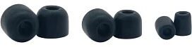 Shure Comply 100-Series Foam Sleeves for Earphones, 3 Pairs (1 Small, 1 Medium, 1 Large), Action Position Back