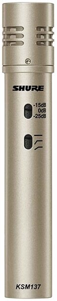 Shure KSM137 Small-Diaphragm Condenser Microphone, Single Microphone, Single Mic