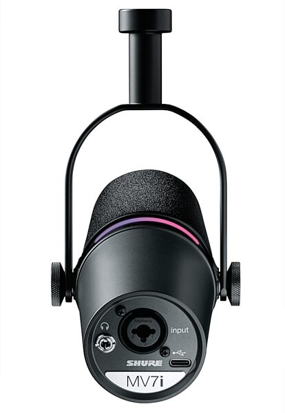 Shure MV7i Smart Microphone with Audio Interface, New, Action Position Back