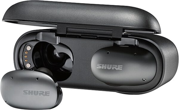 Shure SBE1DYBK1-CASE AONIC Free Charging Case for True Wireless Earphones, Action Position Back