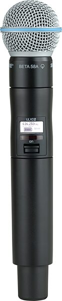 Shure ULXD2/B58 Handheld Wireless Transmitter with Beta 58a Microphone Capsule, Channel G50, Main