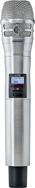 Shure ULXD2/K8N KSM8 Handheld Transmitter, Band G50, Action Position Front