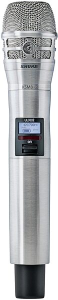 Shure ULXD2/K8N KSM8 Handheld Transmitter, Band G50, Action Position Front