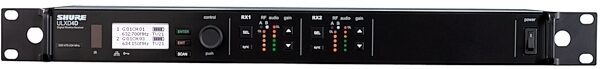 Shure ULXD4D Dual Digital Wireless Receiver, Channel J50A, Action Position Front
