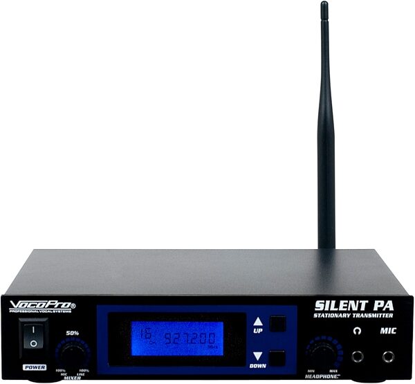VocoPro SilentPA-SEMINAR10 UHF Wireless Audio System with 10 Bodypack Recivers, New, Transmitter Front
