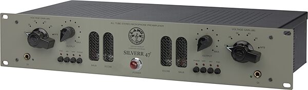 Heritage Audio & Lang Electronics Silverr 47 Tube Dual Microphone Preamp, New, Action Position Back