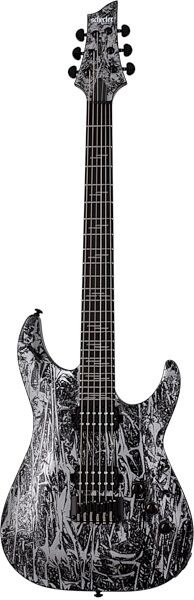 Schecter C-1 Silver Mountain Electric Guitar, Action Position Back