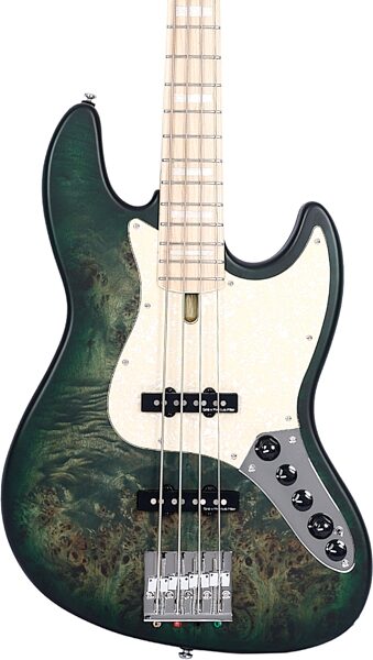 Sire Marcus Miller V7 Swamp Ash Reissue Electric Bass, Translucent Green, Open Box (Very Good), Action Position Back