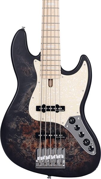 Sire Marcus Miller V7 Swamp Ash Reissue Electric Bass, 5-String, Black, Action Position Back