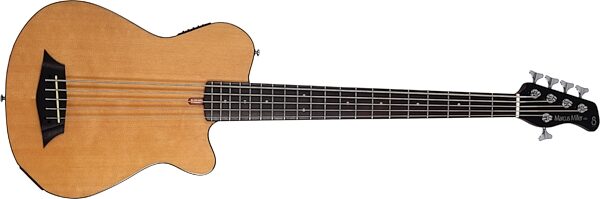 Sire Marcus Miller GB5 Acoustic-Electric Bass, 5-String, Natural, Open Box (Very Good), Action Position Back
