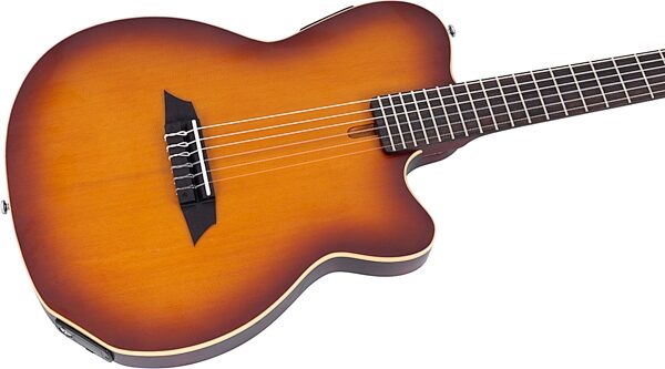Sire Larry Carlton G5N Classical Acoustic-Electric Guitar, Tobacco Sunburst, Action Position Back