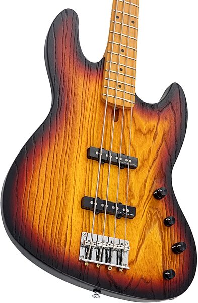 Sire Marcus Miller V6 Electric Bass, 3-Tone Sunburst, Action Position Back