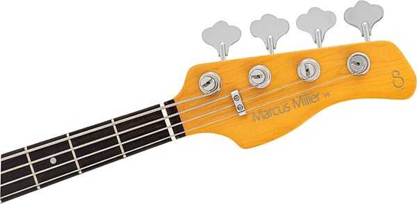 Sire Marcus Miller V6 Electric Bass, Candy Apple Red, Action Position Back