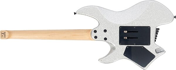 Sire Larry Carlton X6 Headless Electric Guitar (with Gig Bag), Silver Sparkle, Action Position Back
