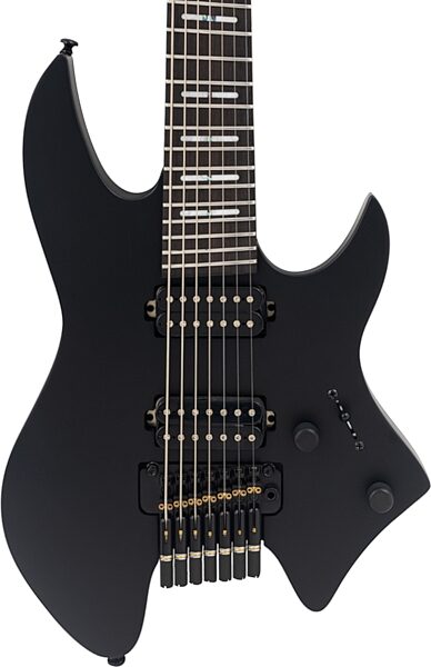 Sire Larry Carlton X6 Headless Electric Guitar, 7-String, Black, Action Position Back