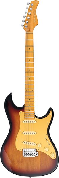 Sire Larry Carlton S7 New Gen Electric Guitar, 3-Tone Sunburst, Action Position Back