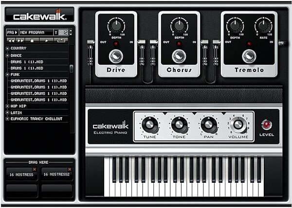 Cakewalk Software Guitar Tracks Pro (Windows), Screenshot - E-Piano