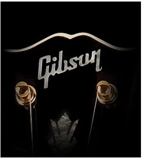 Gibson J-200 Super Jumbo Studio Acoustic-Electric Guitar (with Case), Gibson Logo