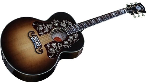 Gibson Player's Edition Bob Dylan SJ-200 Acoustic-Electric Guitar (with Case), Angle