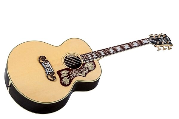 Gibson Limited Edition Montana Gold J200 Acoustic-Electric Guitar, Rosewood (with Case), Angle