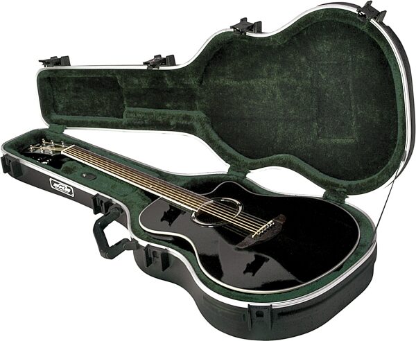 SKB 30 Molded Hardshell Case for Classical Guitar, 2007 Version With Trigger Latches, In Use Alternate