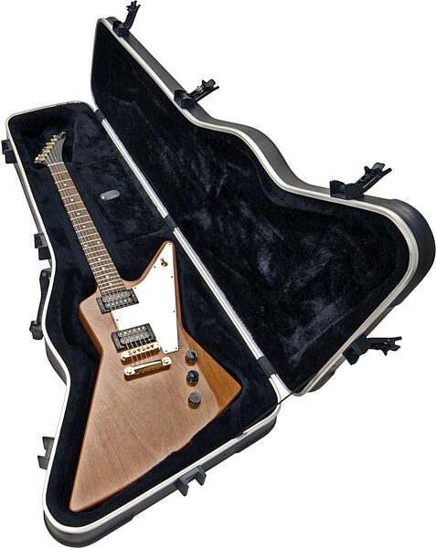 SKB 63 Molded Case for Gibson or Epiphone Explorer and Firebird Guitars, New, Open