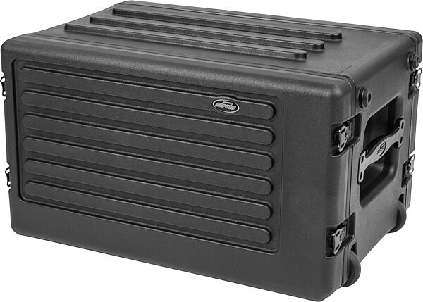 SKB rSeries Roto-Molded Shallow Rolling Rack, 6-Space, SKB-1SKBR6SW, Blemished, Action Position Back