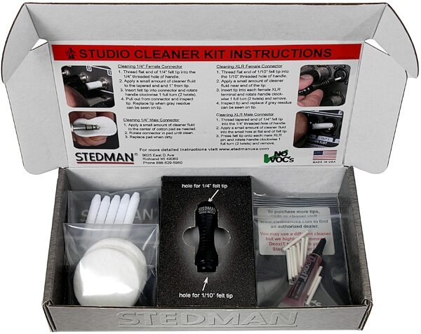 Stedman SK-1 PureConnect Studio Connector Cleaner Kit, Action Position Front