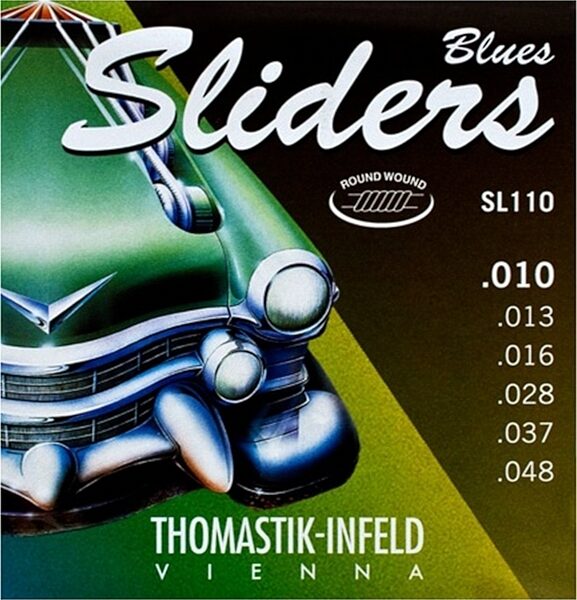 Thomastik-Infeld Blues Sliders Electric Guitar Strings, 10-48, SL110, Main