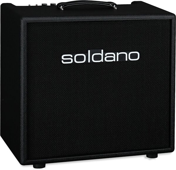 Soldano SLO-30 Super Lead Overdrive Combo Amplifier (1x12", 30 Watts), Black, Angled Front