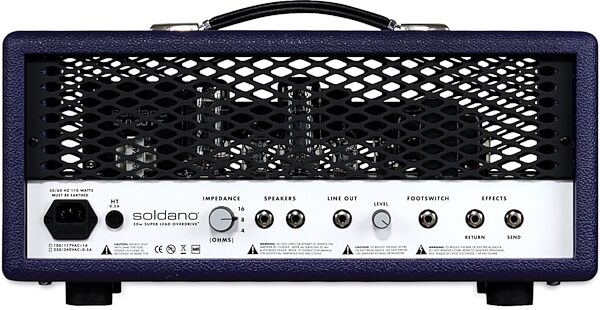 Soldano SLO-30 Guitar Amplifier Head (30 Watts), Purple, Blemished, Main Back